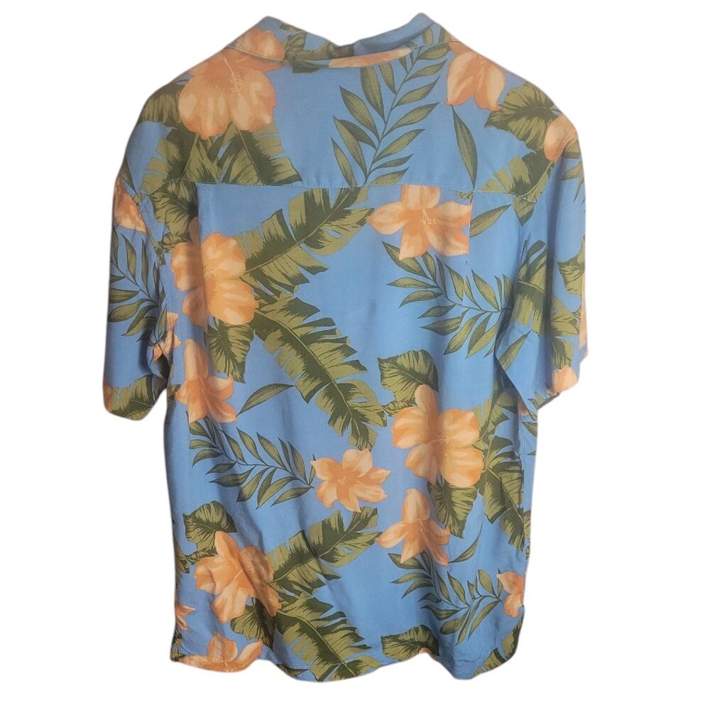 Panama Jack Blue Hawaiian Tropical Button up Shirt Size Med men’s - Picture 2 of 8